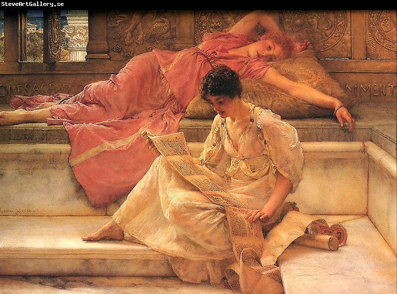 Sir Lawrence Alma-Tadema,OM.RA,RWS Favourite Poete